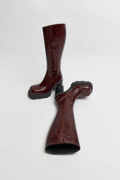 Miista Dulce Burgundy Tall Boots -Miista E8 dulce burgundy tall boots 02