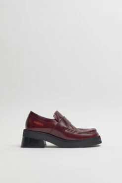 Miista Lib Burgundy Loafers