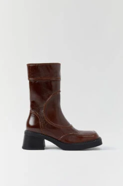 Miista Malene Burgundy Ankle Boots -Miista E8 malene burgundy ankle boots 01