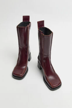Miista Mariela Burgundy Boots -Miista E8 mariela burgundy boots 04
