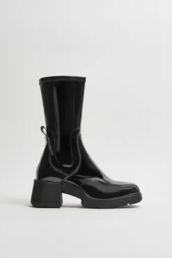 Miista Viken Black Patent Boots -Miista E8 viken black patent boots 01