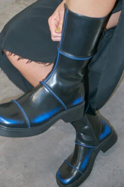 Miista Dahlia Blue Boots -Miista EC E8 dahlia black blue boots 03