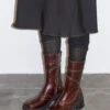 Miista Malene Burgundy Ankle Boots