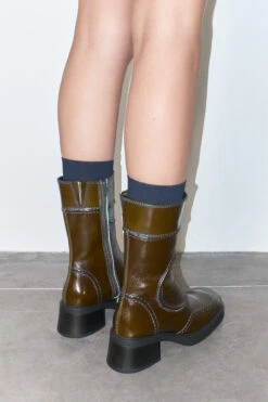 Miista Malene Khaki Ankle Boots -Miista EC E8 malene khaki ankle boots 03