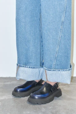 Miista Ota Blue Black Mules