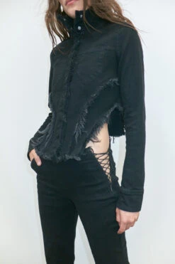 Miista Priya Black Denim Trousers -Miista EC miista alia black denim jacket priya black denim trousers 02