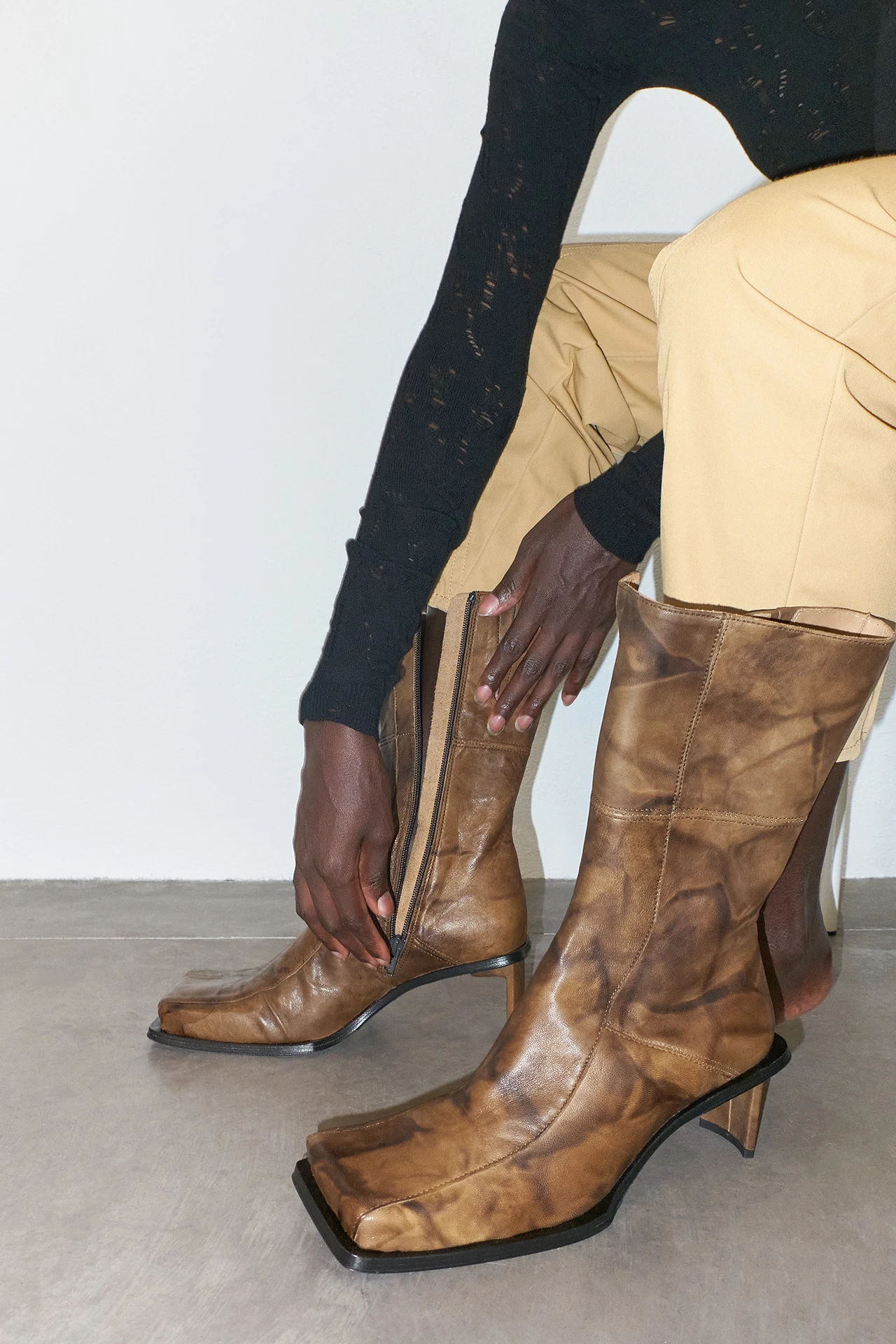 Miista Amparo Brown Ankle Boots 5 Miista Amparo Brown Ankle Boots - Image 3