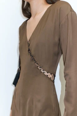 Miista Bruna Brown Dress -Miista EC miista bruna brown dress 03