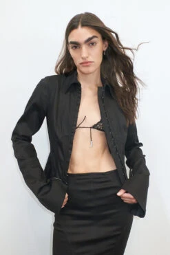 Miista Costa Black Shirt -Miista EC miista costa black shirt luz black skirt 02