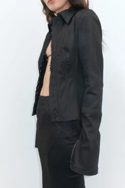 Miista Costa Black Shirt -Miista EC miista costa black shirt luz black skirt 05