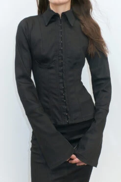 Miista Costa Black Shirt -Miista EC miista costa black shirt luz black skirt 10