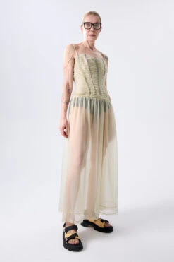 Miista Franca Beige Dress