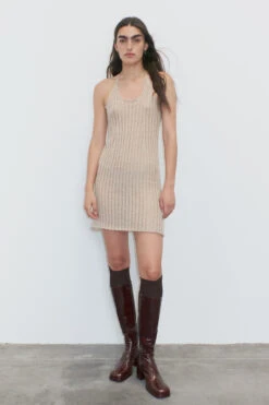 Miista Joia Beige Dress