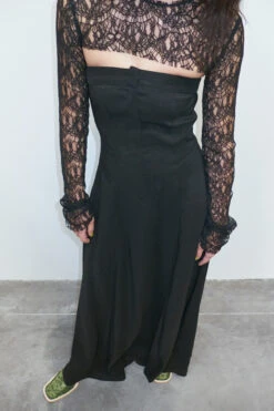 Miista Lin Off Black Dress -Miista EC miista julia black top lin black dress 03