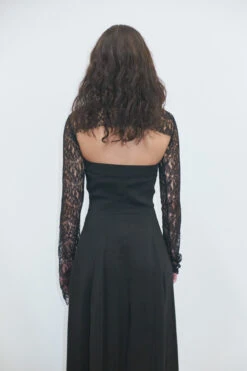 Miista Lin Off Black Dress -Miista EC miista julia black top lin black dress 06