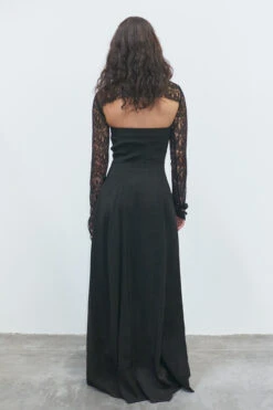 Miista Lin Off Black Dress -Miista EC miista julia black top lin black dress 07