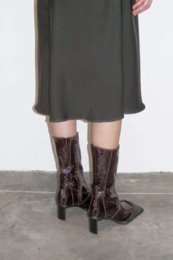 Miista Miwa Brown Patent Boots -Miista EC miwa brown 03