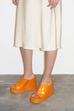 Miista Rhea Orange Mule Sandals