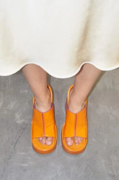 Miista Rhea Orange Mule Sandals -Miista EC rhea orange 04