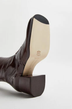 Miista Donna Crinkle Brown Tall Boots -Miista Miista donna crinkle brown tall boots 06