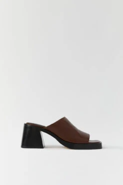 Miista Kristen Brown Sandals -Miista Miista kristen brown mule sandals 01