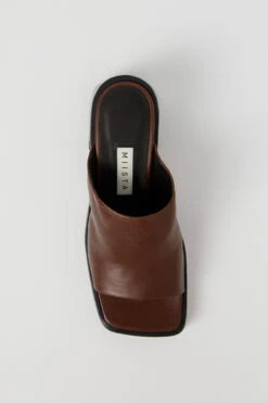 Miista Kristen Brown Sandals -Miista Miista kristen brown mule sandals 04