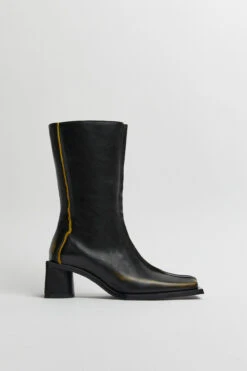 Miista Reiko Black Boots -Miista Miista reiko black mustard boots 01