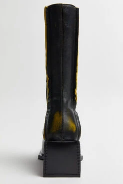 Miista Reiko Black Boots -Miista Miista reiko black mustard boots 05
