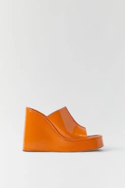 Miista Rhea Orange Mule Sandals -Miista Miista rhea orange 01