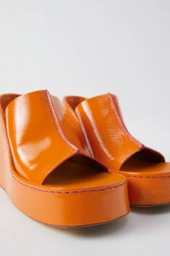Miista Rhea Orange Mule Sandals -Miista Miista rhea orange 03