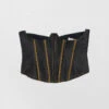 Miista Vera Black Corset 2 Miista Vera Black Corset -Miista Miista vera dark slate corset 01