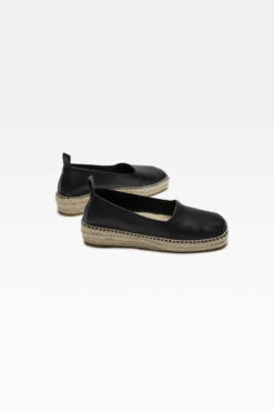 Miista Anna Black Espadrilles 9 Miista Anna Black Espadrilles -Miista e8 anna black grained leather 3