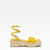 Miista Deanna Yellow Sandals -Miista e8 deanna pineapple yellow grain leather sandals 1