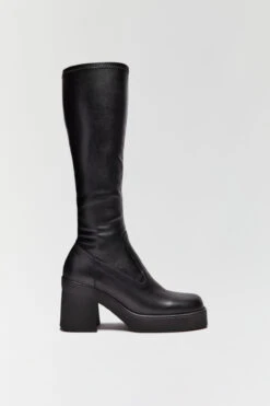 Miista Norma Black Boots -Miista e8 norma black stretch nappa tall boots 1