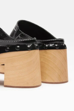 Miista Ophelia Black Clogs -Miista e8 ophelia black clogs 4