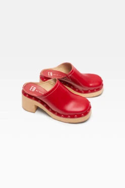 Miista Ophelia Red Clogs -Miista e8 ophelia red clogs 3