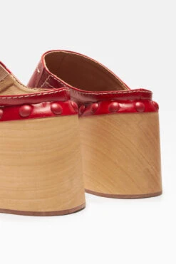 Miista Ophelia Red Clogs -Miista e8 ophelia red clogs 4