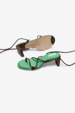 Miista Alberta Green Sandals -Miista miista alberta monte carlo green brown nappa sandals 3