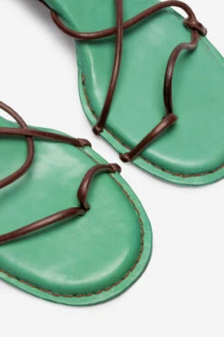 Miista Alberta Green Sandals -Miista miista alberta monte carlo green brown nappa sandals 5