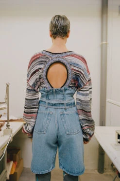 Miista Odda Blue Shorts 13 Miista Odda Blue Shorts -Miista miista lottie blue jumper miista odda sky shorts 2 Analog LS