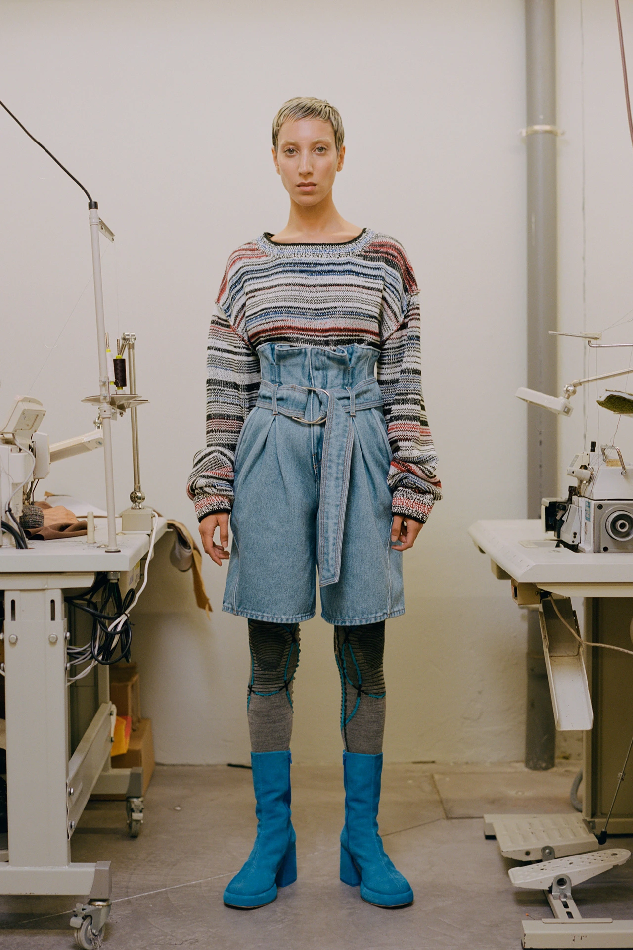 Miista Odda Blue Shorts 4 Miista Odda Blue Shorts - Image 2