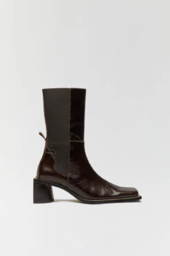 Miista Minnie Brown Boots -Miista miista minnie french roast crack boots 1