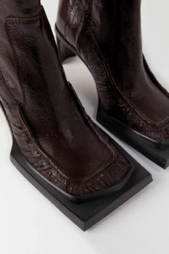 Miista Miwa Brown Patent Boots -Miista miista miwa brown patent boots 04