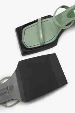 Miista Phyllis Green Sandals -Miista miista phyllis eucalyptus patent sandals 4