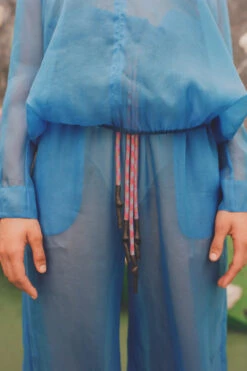 Miista Rosanne Blue Blouse -Miista miista rosanne top tamara trousers 1 LS