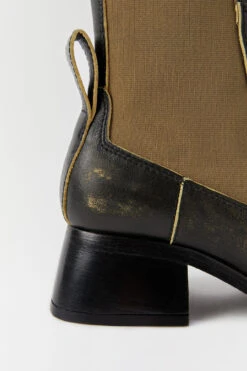 Miista Space Charcoal Boots -Miista miista space black yellow boots 4