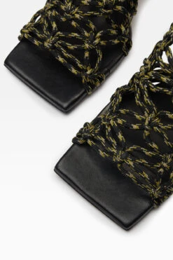 Miista Stephanie Black Sandals 12 Miista Stephanie Black Sandals -Miista miista stephanie black multi heels 4