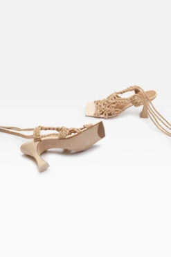 Miista Stephanie Beige Sandals -Miista miista stephanie coffee milk heels 2