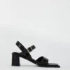 Miista Tara Black Sandals -Miista miista tara black croc 01