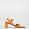 Miista Tara Orange Sandals -Miista miista tara tangerine croc 01